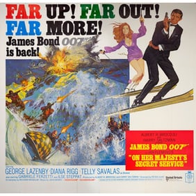 JAMES BOND: ON HER MAJESTY'S SECRET SERVICE - Six Sheet (78" x 76"); Very Fine Folded