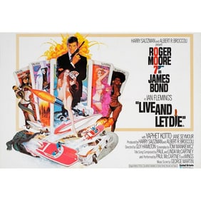 JAMES BOND: LIVE AND LET DIE - British Quad (Trimmed) (38.5" x 26.5"); Country-of-Origin; Fine+