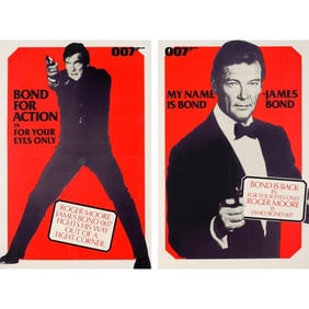 JAMES BOND: FOR YOUR EYES ONLY - Marler Haley British Double Crowns (2) (20" x 30");