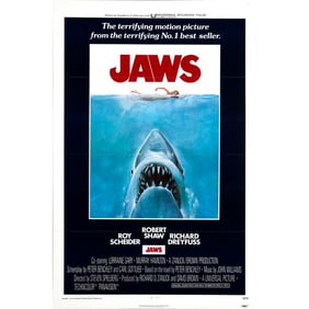 JAWS - One Sheet (27" x 41"); Very Fine+ Tri-Folded