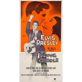KING CREOLE - Three Sheet (41.25" x 79"); Very Fine+ on Linen