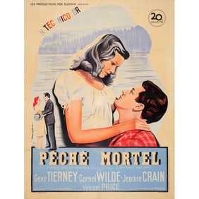 LEAVE HER TO HEAVEN - French Grande (47" x 63"); Fine+ on Linen