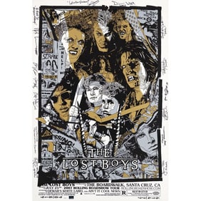 THE LOST BOYS - Limited Edition Screen-Printed Poster (25" x 36") Signed by Jason Patric, Dianne