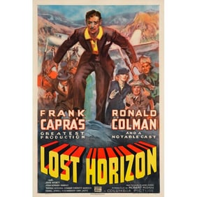 LOST HORIZON - One Sheet (27" x 41"); Style C; Fine+ on Linen