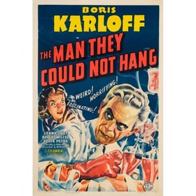 THE MAN THEY COULD NOT HANG - One Sheet (27" x 41"); Fine- on Linen