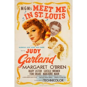 MEET ME IN ST. LOUIS - One Sheet (27" x 41"); Very Good on Linen