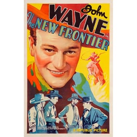 THE NEW FRONTIER - One Sheet (27" x 41.5"); Stone Lithograph; Fine+ on Linen