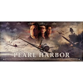 PEARL HARBOR - Limited Edition Banner Style (60" x 29") Signed by Ben Affleck, Josh Hartnett, Jerry