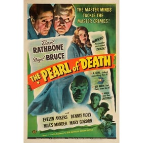 THE PEARL OF DEATH - One Sheet (27" x 41"); Very Fine- on Linen