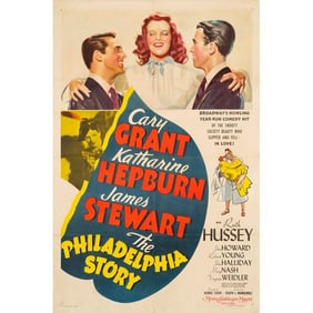 THE PHILADELPHIA STORY - One Sheet (27" x 41"); Style C; Very Fine- on Linen