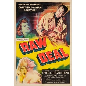 RAW DEAL - One Sheet (27" x 41"); Fine+ on Linen