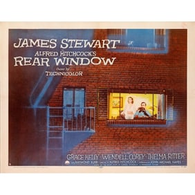 REAR WINDOW - Half Sheet (22" x 28"); Style B; Very Fine- on Paper