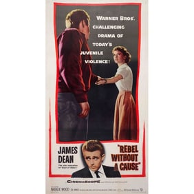 REBEL WITHOUT A CAUSE - Three Sheet (41" x 79"); Very Fine- on Linen