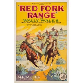 RED FORK RANGE - One Sheet (27" x 41"); Stone Lithograph; Very Fine- on Linen