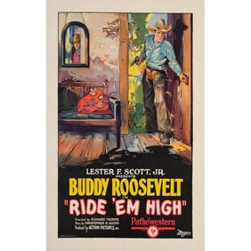 RIDE 'EM HIGH - One Sheet (27" x 41"); Stone Lithograph; Very Fine- on Linen