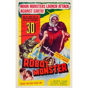 ROBOT MONSTER - One Sheet (27" x 42"); Very Fine- on Linen