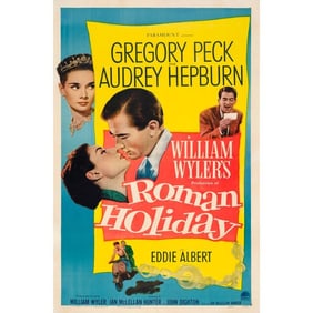 ROMAN HOLIDAY - One Sheet (27" x 41"); Very Fine- on Linen