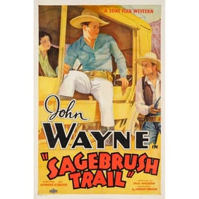 SAGEBRUSH TRAIL - One Sheet (27" x 41"); Stone Lithograph; Fine on Paper