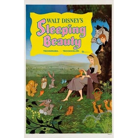 SLEEPING BEAUTY - One Sheet (27" x 41"); Style B; Very Fine- on Linen