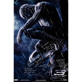 SPIDER-MAN 3 - One Sheet (26.5" x 39.75") Signed by Tobey Maguire, Kirsten Dunst, Thomas Haden