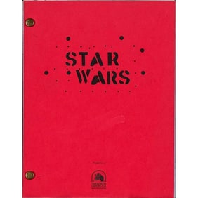 STAR WARS: A NEW HOPE - Revised Fourth Draft Script (9" x 11"); From the Archive of the late Joe