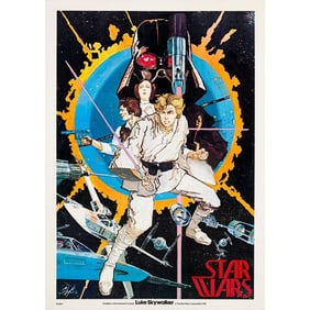 STAR WARS: A NEW HOPE - Pre-Release Promotional Poster (20" x 29"); Very Fine+ on Linen