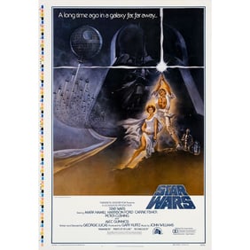 STAR WARS: A NEW HOPE - One Sheet (28" x 41"); First Printing Printer's Proof, Style A; Very Fine on