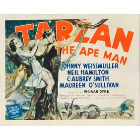 TARZAN THE APE MAN - Title Lobby Card (11" x 14"); From the Bradleigh Vinson Collection; Very Good