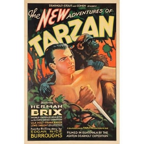 THE NEW ADVENTURES OF TARZAN - One Sheet (27" x 41"); From the Bradleigh Vinson Collection; Very