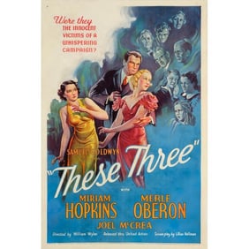 THESE THREE - One Sheet (27" x 41"); Stone Lithograph; Good on Linen
