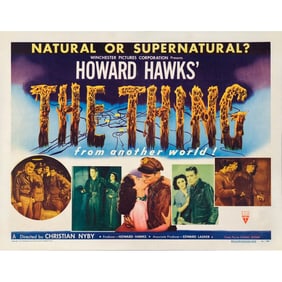 THE THING FROM ANOTHER WORLD - Half Sheet (22" x 28"); Style A; Very Fine- on Paper