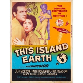 THIS ISLAND EARTH - 30 x 40; Fine+ Rolled