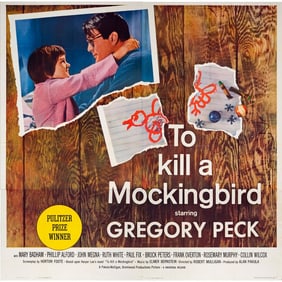 TO KILL A MOCKINGBIRD - Six Sheet (80" x 80"); Very Fine+ Folded