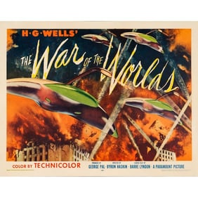WAR OF THE WORLDS - Half Sheet (28" x 22"); Style B; Very Fine- on Paper
