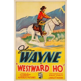 WESTWARD HO - One Sheet (27" x 41"); Stone Lithograph; Very Fine- on Linen