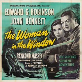 THE WOMAN IN THE WINDOW - Six Sheet (79" x 79"); Style A; Very Fine- Folded