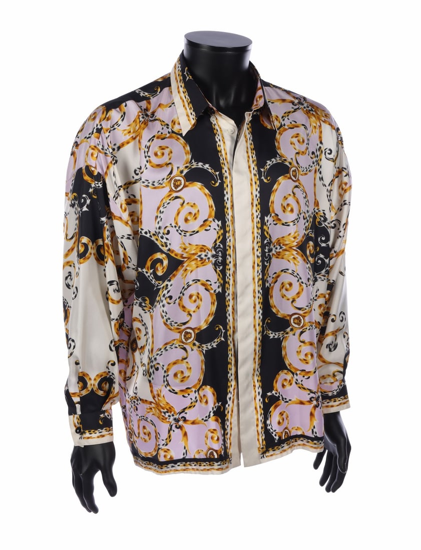 THE BIRDCAGE (1996) - Armand Goldman's (Robin Williams) Versace Shirt: THE BIRDCAGE (1996) - Armand Goldman's (Robin Williams) Versace Shirt - Armand Goldman's (Robin Williams) Versace shirt from Mike Nichols' comedy The Birdcage. Armand wore his shirt when his son, Val