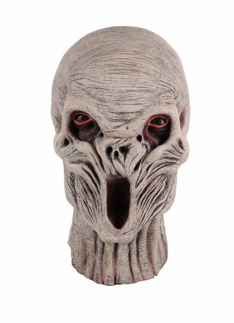 DOCTOR WHO (T.V. SERIES, 2005-2022) - Silence Mask: DOCTOR WHO (T.V. SERIES, 2005-2022) - Silence Mask - A Silence mask from the revived sci-fi television series Doctor Who. The Silence were a recurring villain in series 6, possessed of telepathic abil