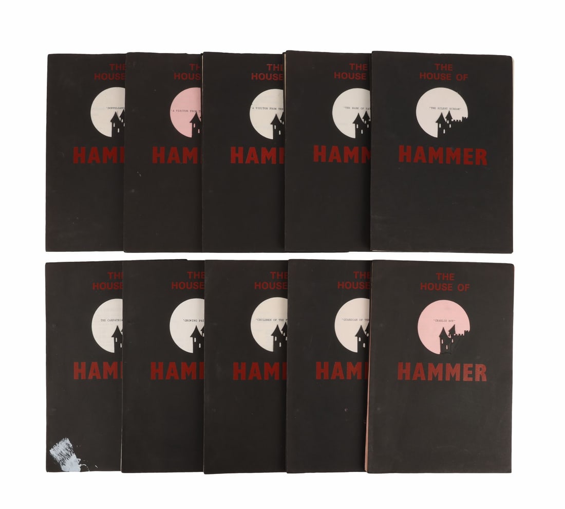 HAMMER HOUSE OF HORROR (T.V. SERIES, 1980) - Set of 10 Bound Shooting Scripts: HAMMER HOUSE OF HORROR (T.V. SERIES, 1980) - Set of 10 Bound Shooting Scripts - 10 bound shooting scripts from the production of Roy Skeggs' cult horror television series Hammer House of Horror. Only