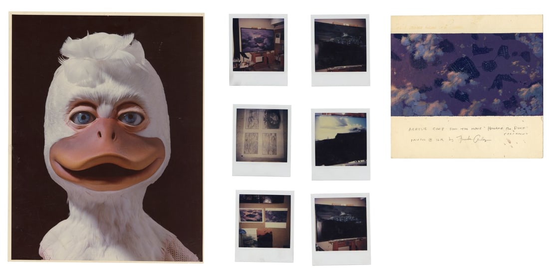 HOWARD THE DUCK (1986) - Handpainted Frank Ordaz Matte Painting Comp with Seven Behind-the-Scenes (1 of 5)