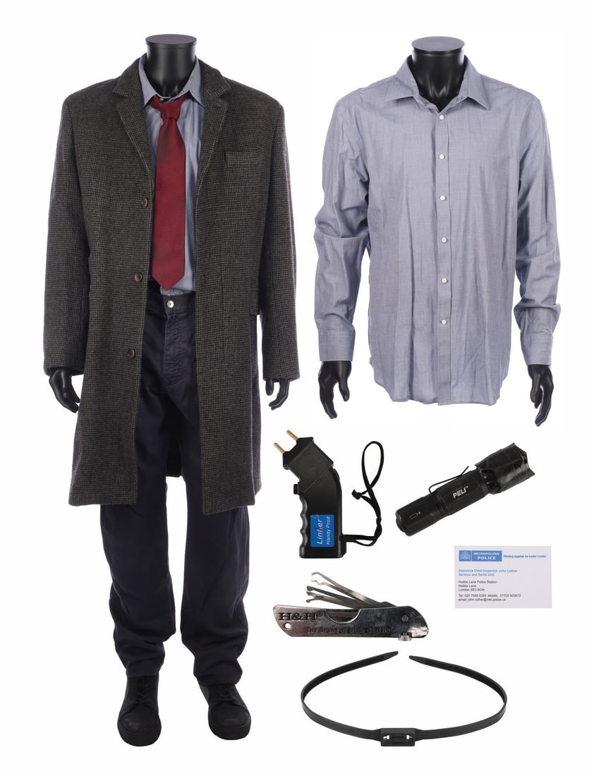 LUTHER (T.V. SERIES 2010-2019) - DCI John Luther's (Idris Elba) Costume and Accessories: LUTHER (T.V. SERIES 2010-2019) - DCI John Luther's (Idris Elba) Costume and Accessories - DCI John Luther's (Idris Elba) costume and accessories from Neil Cross' crime thriller television series Luthe