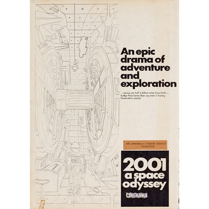 2001: A SPACE ODYSSEY - Hand-Drawn One Sheet Illustration (11" x 15.75); Very Fine+ (1 of 1)