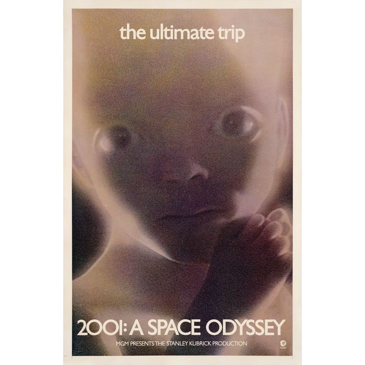 2001: A SPACE ODYSSEY - Wilding One Sheet (27" x 41"); Starchild Style; Very Fine on Linen: 2001: A SPACE ODYSSEY Wilding One Sheet (27" x 41"); Starchild Style ; Very Fine on Linen MGM, 1968 This beautiful poster has been professionally linen-backed to addr