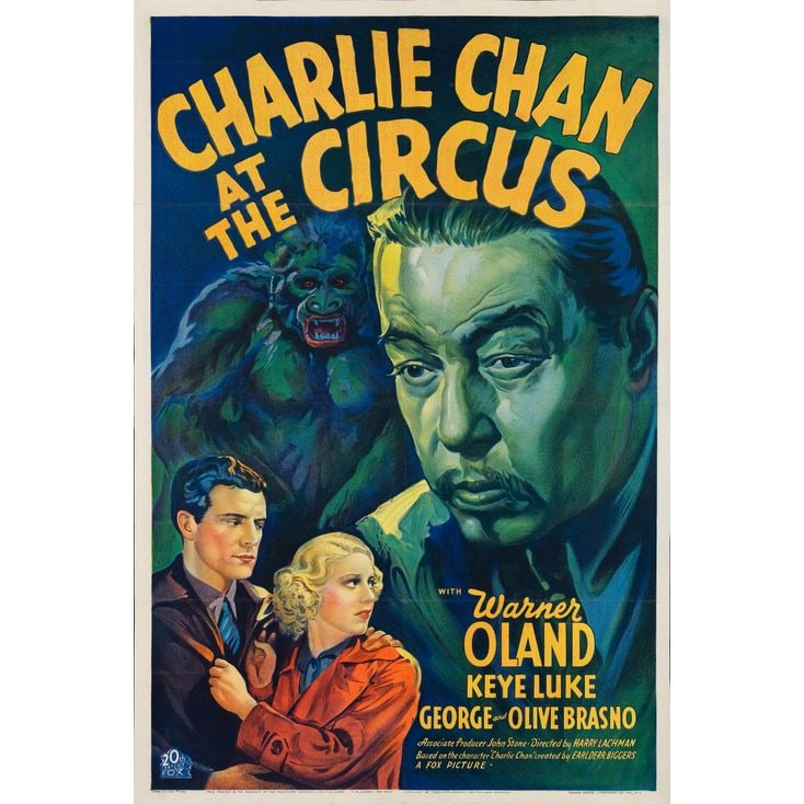 CHARLIE CHAN AT THE CIRCUS - One Sheet (27" x 41"); Stone Lithograph; Very Fine+ on Paper (1 of 1)