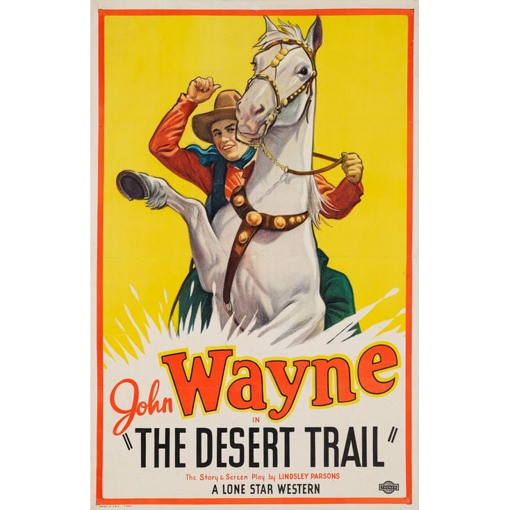 THE DESERT TRAIL - One Sheet (27" x 40"); Stone Lithograph; Very Fine- on Linen (1 of 1)
