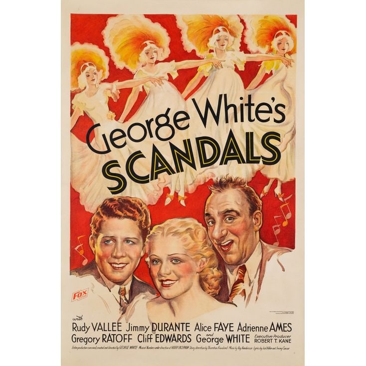 GEORGE WHITE'S SCANDALS - One Sheet (27" x 41"); Stone Lithograph; Very Fine- on Linen (1 of 1)