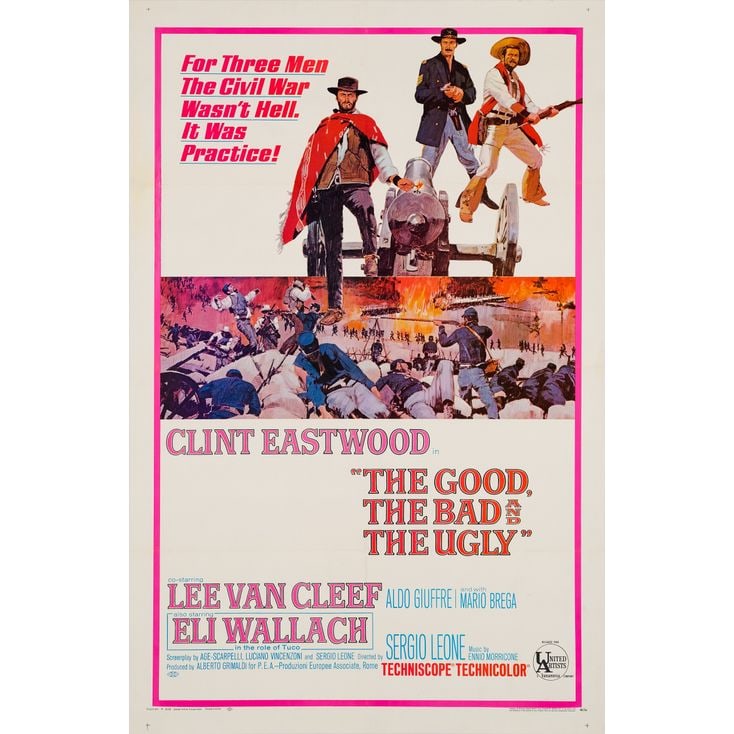 THE GOOD, THE BAD AND THE UGLY - One Sheet (27" x 42"); Very Fine on Linen (1 of 1)