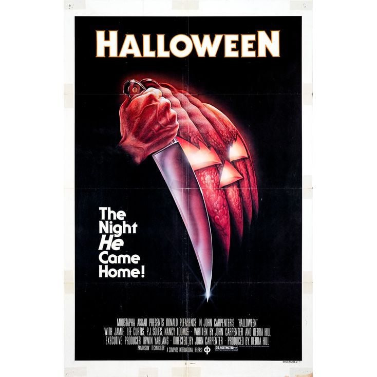 HALLOWEEN - One Sheet (27" x 41"); Blue Ratings Box Style; Fine Folded (1 of 1)