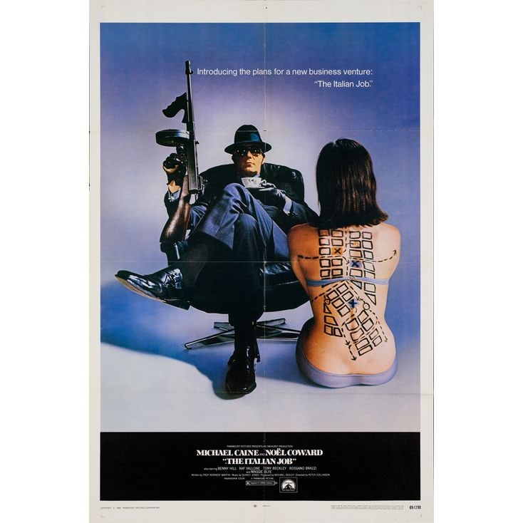 THE ITALIAN JOB - One Sheet (27" x 41"); Very Fine+ Folded: THE ITALIAN JOB One Sheet (27" x 41") ; Very Fine+ Folded Paramount, 1969 This example is folded in excellent condition and shows some fold wear, minor cross-fold sep