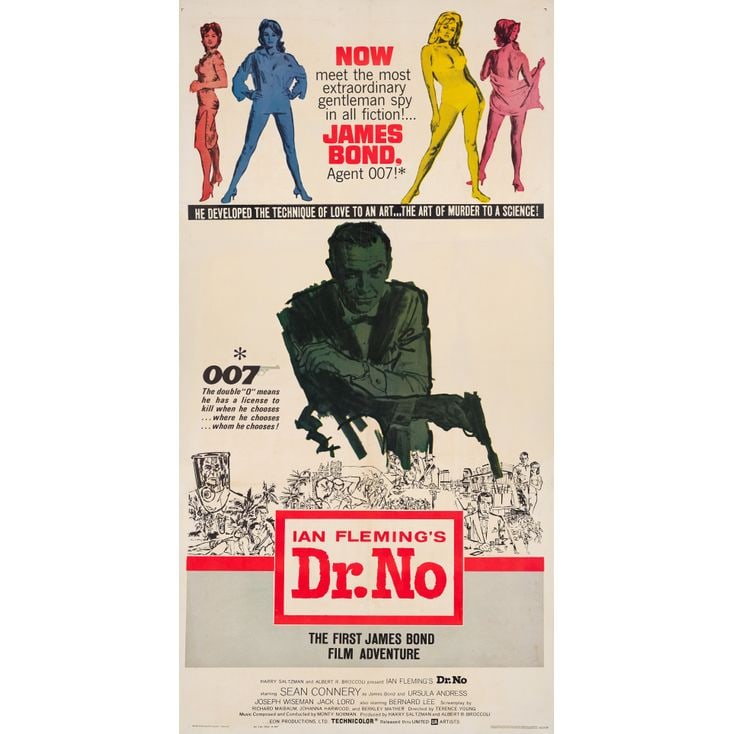 JAMES BOND: DR. NO - Three Sheet (41" x 78"); The Richard Schenkman Collection; Fine on Linen (1 of 1)